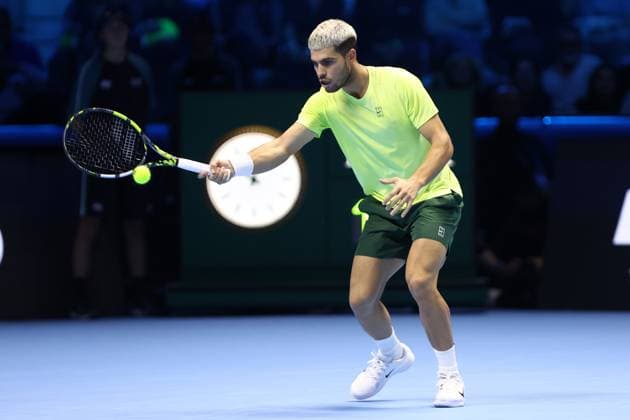 Carlos Alcaraz (Spain) , Day 7, Nitto ATP, Tennis Herren Finals 2025, INALPI Arena, November 15, 2025, Turin, Italy.