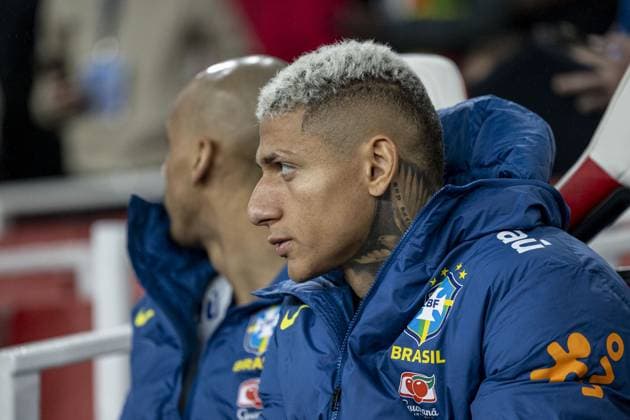 Richarlison of Brazil looks on during the International Friendly, Länderspiel, Nationalmannschaft match between Brazil vs Senegal at Emirates Stadium on November 15th,2025 (Photo by Joao Bravo Sports Press Photo) Copyright: xJoaoxBravox Sportspressphoto_SPR62272