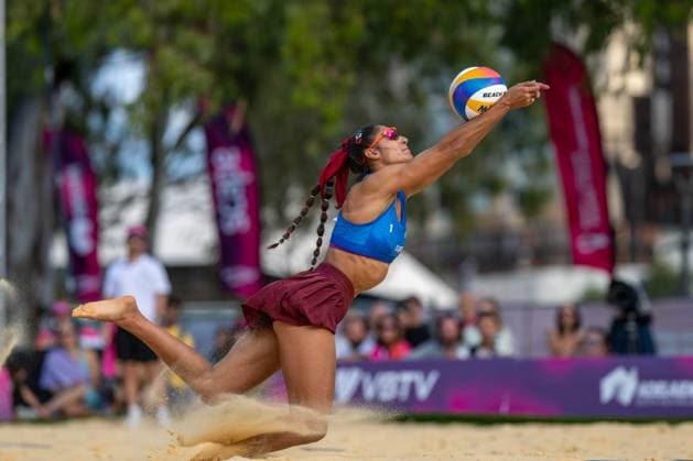 Beach Volleyball World Championships Adelaide, Australia 15 11 2025 ADELAIDE, AUSTRALIA NOVEMBER 15 Clémence Vieira Player 1, FRA during the Beach Volleyball World Championships at Adelaide on November 15, 2025 in Adelaide, Australia Copyright: xBEAUTIFULxSPORTS PeterxWeberx