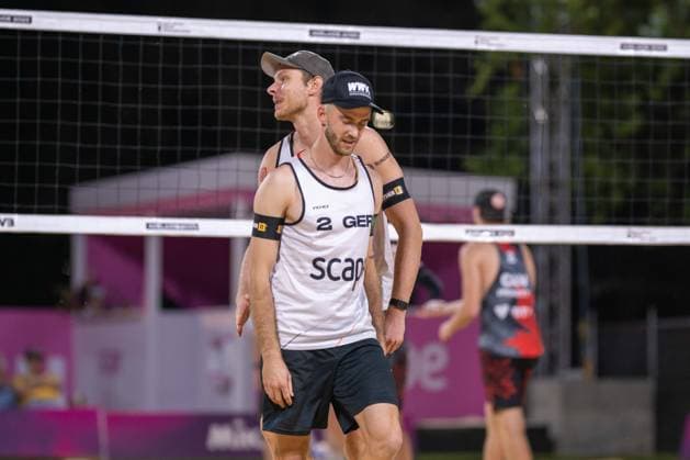 Beach Volleyball World Championships Adelaide, Australia 15 11 2025 ADELAIDE, AUSTRALIA NOVEMBER 15 Clemens Wickler Player 2, GER , Nils Ehlers Player 1 during the Beach Volleyball World Championships at Adelaide on November 15, 2025 in Adelaide, Australia Copyright: xBEAUTIFULxSPORTS PeterxWeberx