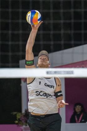 Beach Volleyball World Championships Adelaide, Australia 15 11 2025 ADELAIDE, AUSTRALIA NOVEMBER 15 Nils Ehlers Player 1, GER during the Beach Volleyball World Championships at Adelaide on November 15, 2025 in Adelaide, Australia Copyright: xBEAUTIFULxSPORTS PeterxWeberx