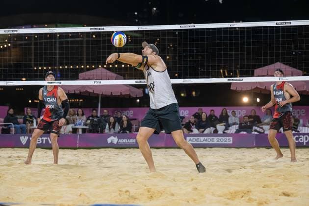 Beach Volleyball World Championships Adelaide, Australia 15 11 2025 ADELAIDE, AUSTRALIA NOVEMBER 15 Nils Ehlers Player 1, GER during the Beach Volleyball World Championships at Adelaide on November 15, 2025 in Adelaide, Australia Copyright: xBEAUTIFULxSPORTS PeterxWeberx