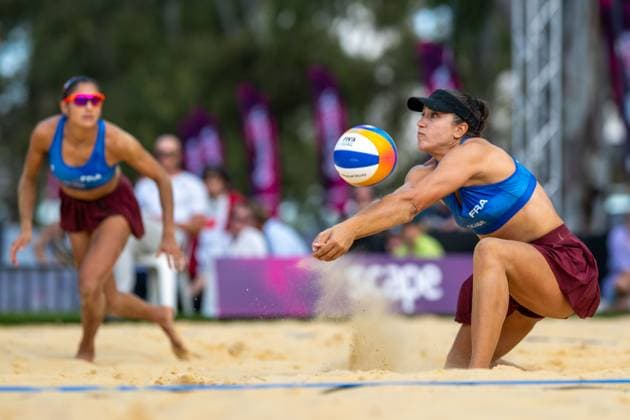 Beach Volleyball World Championships Adelaide, Australia 15 11 2025 ADELAIDE, AUSTRALIA NOVEMBER 15 Aline Chamereau Player 2, FRA during the Beach Volleyball World Championships at Adelaide on November 15, 2025 in Adelaide, Australia Copyright: xBEAUTIFULxSPORTS PeterxWeberx