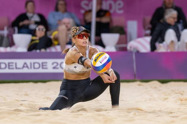 Beach Volleyball World Championships Adelaide, Australia 15 11 2025 ADELAIDE, AUSTRALIA NOVEMBER 15 Leona Kernen Player 2, SUI during the Beach Volleyball World Championships at Adelaide on November 15, 2025 in Adelaide, Australia Copyright: xBEAUTIFULxSPORTS PeterxWeberx