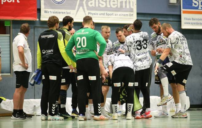 Handball, Season 2025 2026, 3 League, Season North East, HG Hamburg Barmbek SV 04 Plauen Oberlosa Team Plauen Oberlosa at Auszeit Barmbek Hamburg