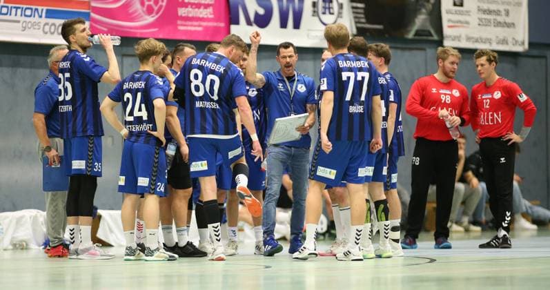 Handball, Season 2025 2026, 3 League, Season North East, HG Hamburg Barmbek SV 04 Plauen Oberlosa Team Circle Barmbek at Auszeit Barmbek Hamburg