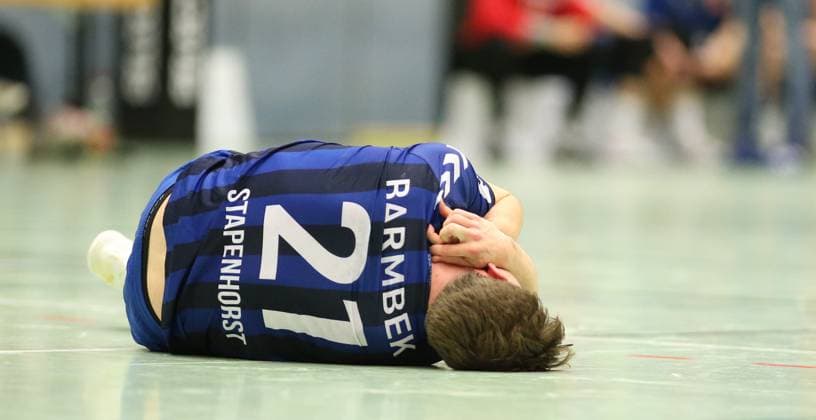 Handball, Season 2025 2026, 3 Liga, Staffel Nord Ost, HG Hamburg Barmbek SV 04 Plauen Oberlosa Tim Stapenhorst HG am Boden Barmbek Hamburg
