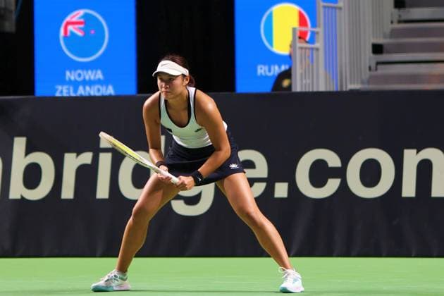 RECORD DATE NOT STATED GORZOW WIELKOPOLSKI 15.11.2025 BILLIE JEAN KING CUP MECZ RUMUNIA - NOWA ZELANDIA --- GAME ROMANIA - NEW ZEALAND NZ Elyse Tse FOT. PIOTR KACZMAREK 400mm.pl NEWSPIX.PL --- newspix.pl 