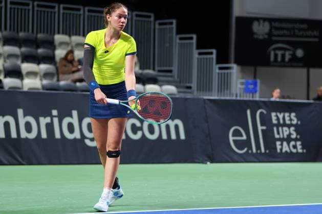 RECORD DATE NOT STATED GORZOW WIELKOPOLSKI 15.11.2025 BILLIE JEAN KING CUP MECZ RUMUNIA - NOWA ZELANDIA --- GAME ROMANIA - NEW ZEALAND NZ Mara Gae FOT. PIOTR KACZMAREK 400mm.pl NEWSPIX.PL --- newspix.pl 