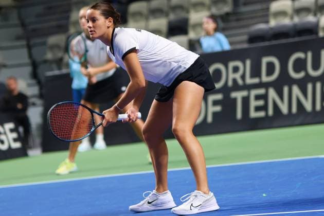 RECORD DATE NOT STATED GORZOW WIELKOPOLSKI 15.11.2025 BILLIE JEAN KING CUP MECZ RUMUNIA - NOWA ZELANDIA --- GAME ROMANIA - NEW ZEALAND NZ Jade Otway FOT. PIOTR KACZMAREK 400mm.pl NEWSPIX.PL --- newspix.pl 