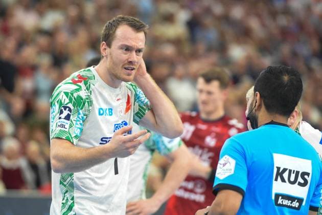 Handball I Men I Season 2025 2026 I Bundesliga I 12 Matchday I SG Flensburg Handewitt SC Magdeburg I 15 11 2025 Felix Claar 7, SC Magdeburg Copyright: xLobeca JanxKirschnerx