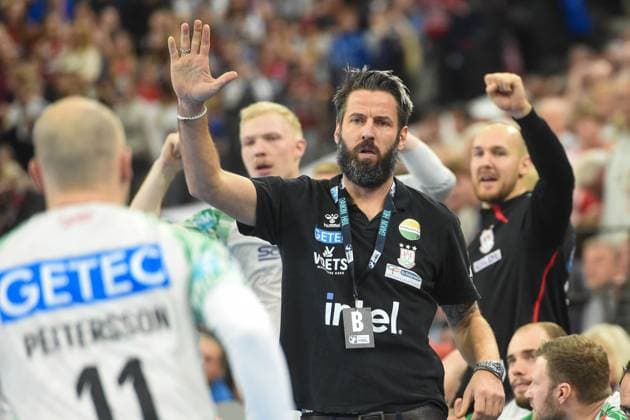 Handball I Men I Season 2025 2026 I Bundesliga I 12 Matchday I SG Flensburg Handewitt SC Magdeburg I 15 11 2025 Bennet Wiegert Coach, SC Magdeburg Copyright: xLobeca JanxKirschnerx