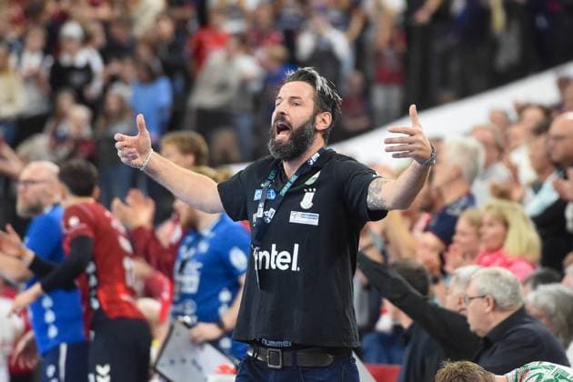 Handball I Men I Season 2025 2026 I Bundesliga I 12 Matchday I SG Flensburg Handewitt SC Magdeburg I 15 11 2025 Bennet Wiegert Coach, SC Magdeburg Copyright: xLobeca JanxKirschnerx