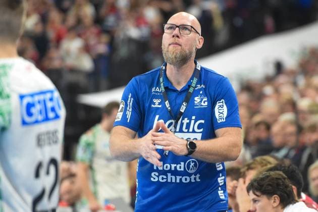 Handball I Men I Season 2025 2026 I Bundesliga I 12 Matchday I SG Flensburg Handewitt SC Magdeburg I 15 11 2025 Ales Pajovic Coach, SG Flensburg Handewitt Copyright: xLobeca JanxKirschnerx