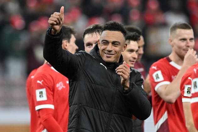 DAN NDOYE, Svizzera, World Cup 2026 Qualifying, Switzerland-Sweden 4-1, esultanza, jubel, joy, celebration QUALIFICAZIONI MONDIALI 2026 SVIZZERA-SVEZIA 4-1