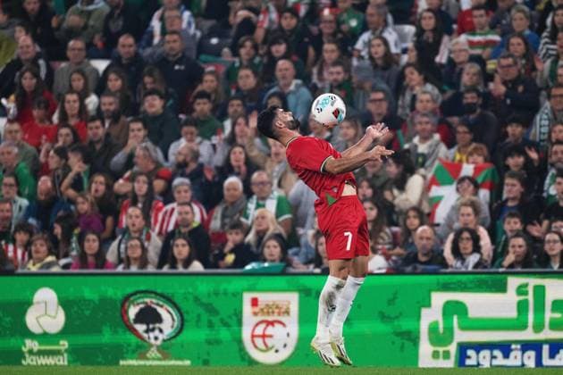 November 15, 2025, Bilbao, Basque Country, Spain: Mosab BATTAT of Palestine during the friendly football match between Basque Country and Palestine at San Mames Stadium. Bilbao Spain - ZUMAd308 20251115_zsp_d308_035 Copyright: xJuanxCarlosxLucasx