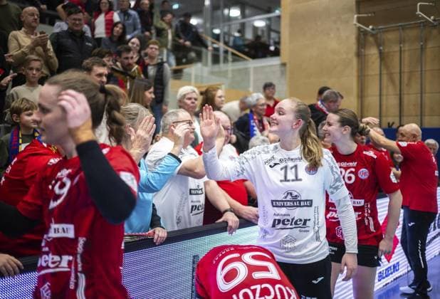 HANDBALL WOMEN 1 BUNDESLIGA 8 SPIELTAG THC TUS METZINGEN FOR EDITORIAL PURPOSES ONLY p 15 11 2025 Bad Langensalza Handball Women 1 Bundesliga Women Season 2025 2026 Salzhalle 8 Spieltag Thüringer HC TuS Metzingen im Foto Torhüterin Laura Kuske 11 Thüringer HC Germany Thueringen Bad Langensalza Copyright SaschaxFromm Copyright: SaschaxFromm doc83a5ztkz19gfeg9z4up ,EDITORIAL USE ONLY Copyright: SaschaxFromm