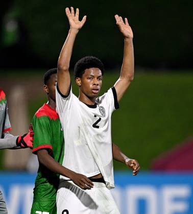 Football, Juniors U 17 World Cup 2025 Doha Qatar Round of 16 15 11 2025 Match 83 Germany Burkina Faso Nebe Sirak Domnic Germany