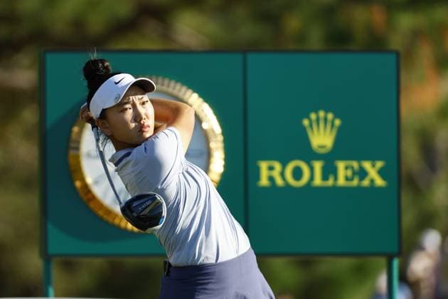 November 15, 2025, Belleair, Florida, USA: Grace Kim tees off on the 18th hole during round three of the Annika LPGA, Golf Damen tournament on Saturday, Nov. 15, 2025 in Belleair. Belleair USA - ZUMAs70_ 20251115_zan_s70_013 Copyright: xLuisxSantanax Belleair USA - ZUMA0840 20251115_zan_s70_013 Copyright: xIMAGO LuisxSantanax