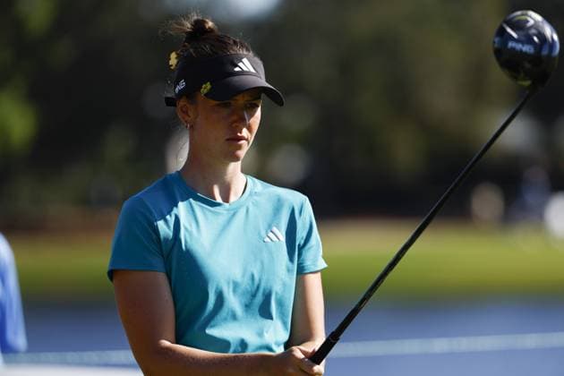 November 15, 2025, Belleair, Florida, USA: Linn Grant prepares to tee off on the 11th hole during round three of the Annika LPGA, Golf Damen tournament on Saturday, Nov. 15, 2025 in Belleair. Belleair USA - ZUMAs70_ 20251115_zan_s70_026 Copyright: xLuisxSantanax Belleair USA - ZUMA0840 20251115_zan_s70_026 Copyright: xIMAGO LuisxSantanax