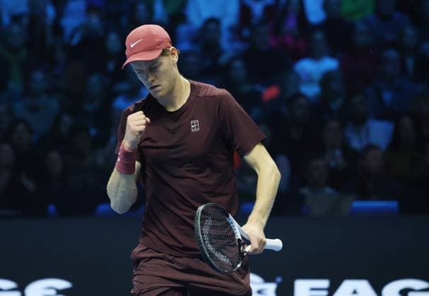 Turin, Italy: Tennis, ATP, Tennis Herren FINALS 2025 Jannik Sinner (ITA), Turin, Italy, November 15, 2025. Photo TURIN, ATP FINALS 2025  - ZUMAp169 20251115_zea_p169_580 Copyright: xFelicexCalabrox