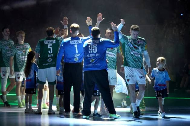 DEU, DHB, 1 HBL, Fuechse Berlin vs THW Kiel, 15 11 2025, Max Schmeling Halle, Berlin, DEU, DHB, 1 HBL, Fuechse Berlin vs THW Kiel, in the picture Fuechse player circle nordphotoxGmbHx xEngler nph00076