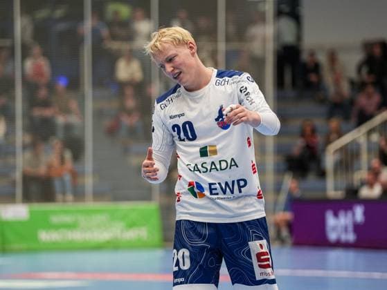Tim Hildenbrand 1 VFL Potsdam, 20 is frustrated TuSEM Essen vs 1 VfL Potsdam, Handball, 2 Bundesliga, Matchday 11, Season 2025 2026, 15 11 2025 TuSEM Essen vs 1 VfL Potsdam, Handball, 2 Bundesliga, Matchday 11, Season 2025 2026, 15 11 2025 Essen Copyright: xEibner-Pressefoto DamianxKruczynx EP_DKI