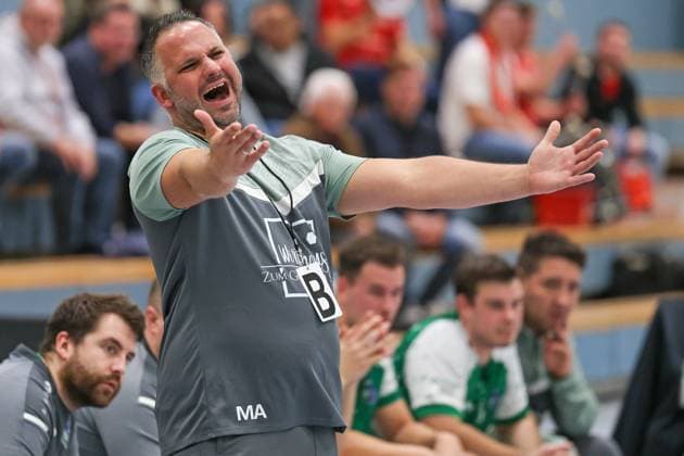 Handball OL Hessen HSG Goldstein Schwanheim HSG Linden 15 11 25, Coach Moritz Adler Goldstein ,