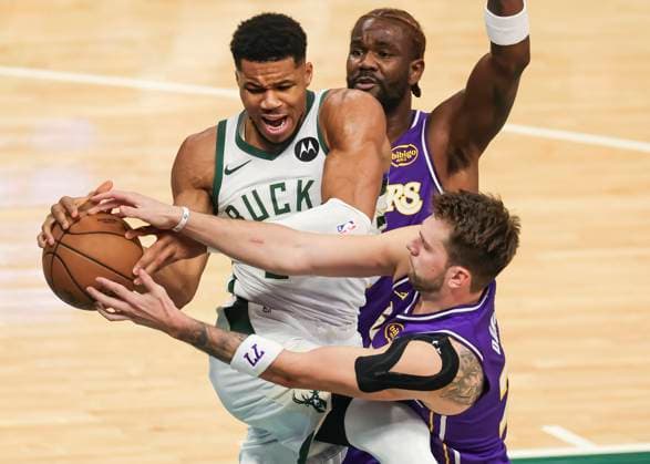 Basketball, NBA, Milwaukee Bucks - Los Angeles Lakers