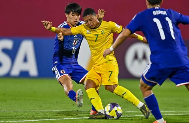 Football, International match, Japan - South Africa