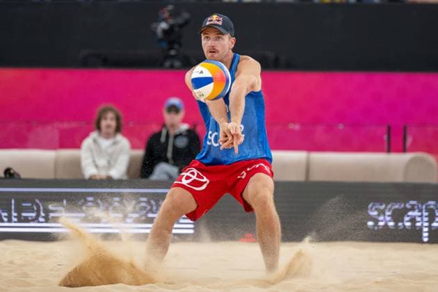 Beach Volleyball World Championships Adelaide, Australia 16 11 2025 ADELAIDE, AUSTRALIA NOVEMBER 16 Christian Sandlie Sørum Player 2, NOR during the Beach Volleyball World Championships at Adelaide on November 16, 2025 in Adelaide, Australia Copyright: xBEAUTIFULxSPORTS PeterxWeberx