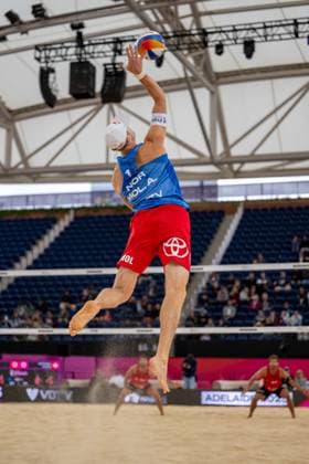 Beach Volleyball World Championships Adelaide, Australia 16 11 2025 ADELAIDE, AUSTRALIA NOVEMBER 16 Anders Berntsen Mol Player 1, NOR during the Beach Volleyball World Championships at Adelaide on November 16, 2025 in Adelaide, Australia Copyright: xBEAUTIFULxSPORTS PeterxWeberx