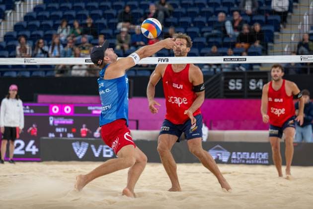 Beach Volleyball World Championships Adelaide, Australia 16 11 2025 ADELAIDE, AUSTRALIA NOVEMBER 16 Christian Sandlie Sørum Player 2, NOR during the Beach Volleyball World Championships at Adelaide on November 16, 2025 in Adelaide, Australia Copyright: xBEAUTIFULxSPORTS PeterxWeberx