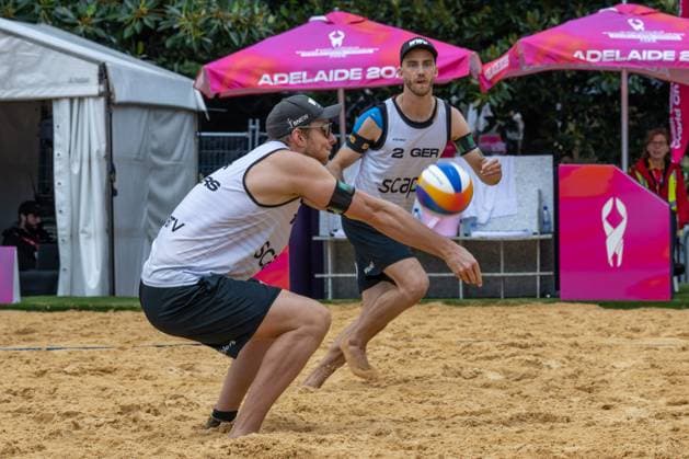 Beach Volleyball World Championships Adelaide, Australia 16 11 2025 ADELAIDE, AUSTRALIA NOVEMBER 16 Nils Ehlers Player 1 GER , Clemens Wickler Player 2 GER during the Beach Volleyball World Championships at Adelaide on November 16, 2025 in Adelaide, Australia Copyright: xBEAUTIFULxSPORTS PeterxWeberx