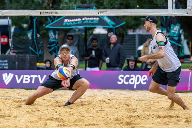 Beach Volleyball World Championships Adelaide, Australia 16 11 2025 ADELAIDE, AUSTRALIA NOVEMBER 16 Nils Ehlers Player 1 GER , Clemens Wickler Player 2 GER during the Beach Volleyball World Championships at Adelaide on November 16, 2025 in Adelaide, Australia Copyright: xBEAUTIFULxSPORTS PeterxWeberx