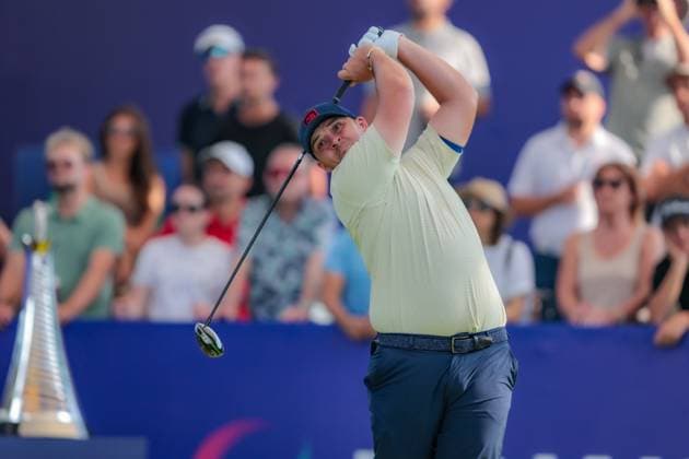 DUBAI, UNITED ARAB EMIRATES - 16.11.2025: Marcus ARMITAGE (ENG) DP World Tour Championship Dubai at Jumeirah Golf Estates on November 16, 2025 in Dubai, United Arab Emirates.