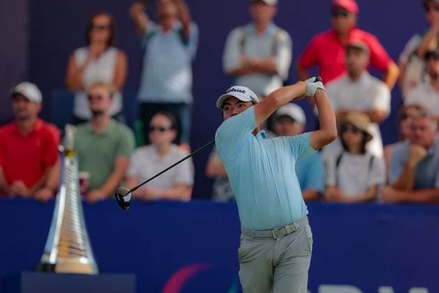DUBAI, UNITED ARAB EMIRATES - 16.11.2025: Kazuma KOBORI (NZL) DP World Tour Championship Dubai at Jumeirah Golf Estates on November 16, 2025 in Dubai, United Arab Emirates.