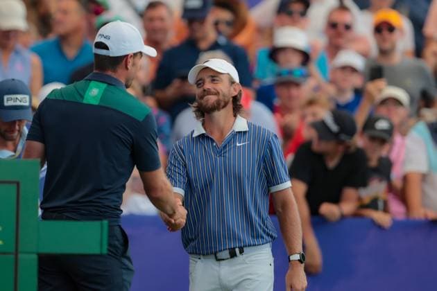 DUBAI, UNITED ARAB EMIRATES - 16.11.2025: Tommy FLEETWOOD (ENG) DP World Tour Championship Dubai at Jumeirah Golf Estates on November 16, 2025 in Dubai, United Arab Emirates.