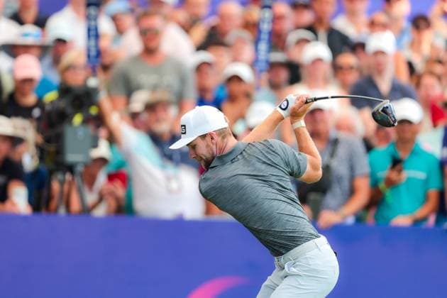 DUBAI, UNITED ARAB EMIRATES - 16.11.2025: Rasmus NEERGAARD-PETERSEN (DEN) DP World Tour Championship Dubai at Jumeirah Golf Estates on November 16, 2025 in Dubai, United Arab Emirates.