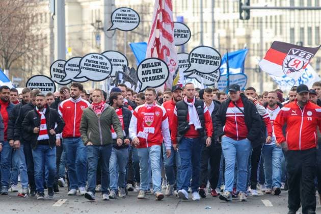 Football, fans and Ultras demonstrate in Leipzig against the plans of the interior ministers