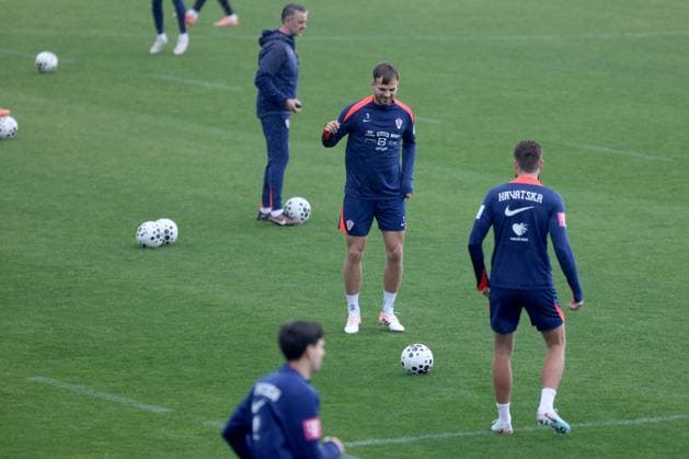Training session of Croatia National football Team Player Marin Pongracic during Croatia training session ahead FIFA World Cup, WM, Weltmeisterschaft, Fussball qualifier match between Croatia and Montenegro at HNK Rijeka Stadium on November 16, 2025 in Rijeka, Croatia. Croatia will play against Montenegro on November 17.  NelxPavletic PIXSELL