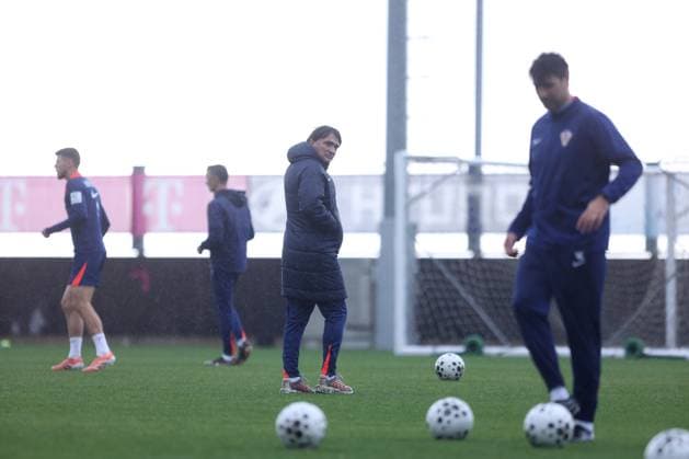 Training session of Croatia National football Team Head coach Zlatko Dalic looks on during Croatia training session ahead FIFA World Cup, WM, Weltmeisterschaft, Fussball qualifier match between Croatia and Montenegro at HNK Rijeka Stadium on November 16, 2025 in Rijeka, Croatia. Croatia will play against Montenegro on November 17.  NelxPavletic PIXSELL