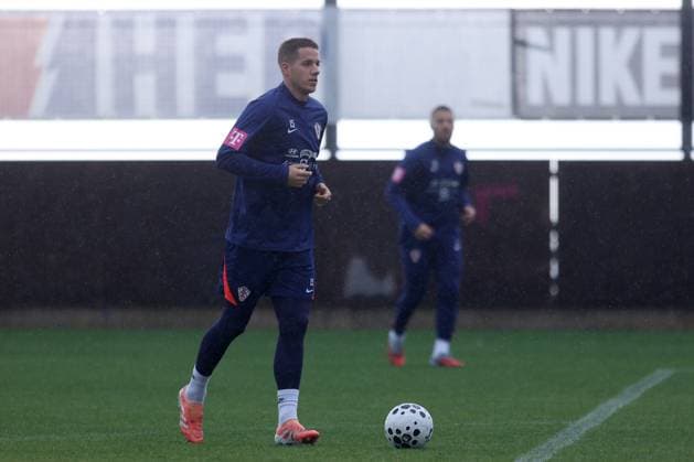 Training session of Croatia National football Team Player Mario Pasalic during Croatia training session ahead FIFA World Cup, WM, Weltmeisterschaft, Fussball qualifier match between Croatia and Montenegro at HNK Rijeka Stadium on November 16, 2025 in Rijeka, Croatia. Croatia will play against Montenegro on November 17.  NelxPavletic PIXSELL