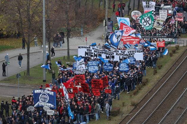 Fandemo on 16 11 2025 in Leipzig Football is safe Yes to fan culture Demo MH