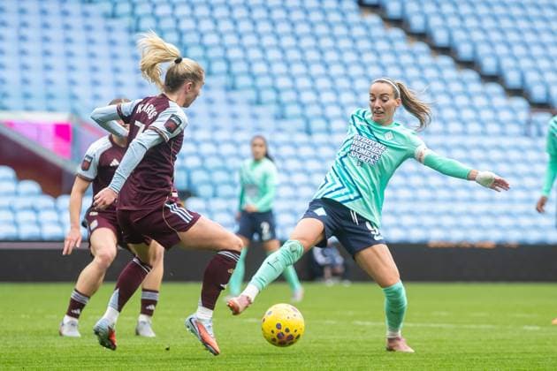 Aston Villa Women v London City Lionnesses Women s Super League 16 11 2025. London City Lionesses forward Kosovare Asllani (9) battles for possession during the Women s Super League match between Aston Villa Women and London City Lionnesses at Villa Park, Birmingham, England on 16 November 2025. Editorial use only DataCo restrictions apply See www.football-dataco.com , Copyright: xManjitxNarotrax PSI-23214-0029