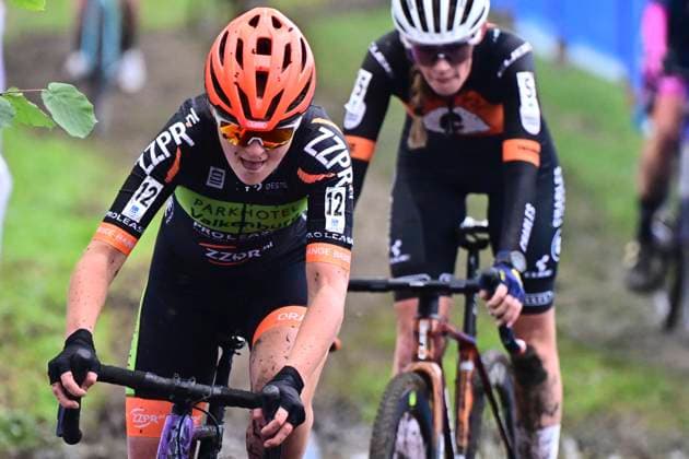X2O Badkamers Trofee 2025-2026 Hamme HAMME, BELGIUM - NOVEMBER 16 : Hartog Larissa of Orange Babies Cycling Team during the 3rd leg of the Flandriencross X2O Badkamers Trofee 2025-2026 a cyclocross race for Women Elite on November 16, 2025 in Hamme, Belgium, 16 11 2025 ( Hamme Belgium  Copyright: xPeterxDexVoechtx
