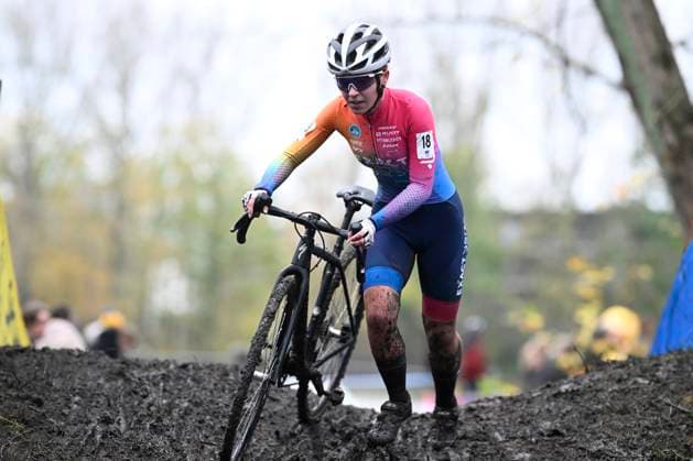 X2O Badkamers Trofee 2025-2026 Hamme HAMME, BELGIUM - NOVEMBER 16 : Mitchinson Ellie during the 3rd leg of the Flandriencross X2O Badkamers Trofee 2025-2026 a cyclocross race for Women Elite on November 16, 2025 in Hamme, Belgium, 16 11 2025 ( Hamme Belgium  Copyright: xPeterxDexVoechtx