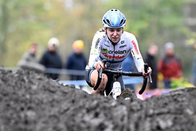 X2O Badkamers Trofee 2025-2026 Hamme HAMME, BELGIUM - NOVEMBER 16 : Van Der Heijden Inge of Crelan - Corendon during the 3rd leg of the Flandriencross X2O Badkamers Trofee 2025-2026 a cyclocross race for Women Elite on November 16, 2025 in Hamme, Belgium, 16 11 2025 ( Hamme Belgium  Copyright: xPeterxDexVoechtx