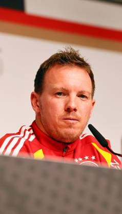 Germany Slovakia press conference Leipzig, 16 11 2025, Matchday 1, Red Bull Arena, Press conference for the World Cup qualification BR Germany vs Slovakia on 17 11 2025 , In the picture DFB national coach Julian Nagelsmann Germany , Picture Point
