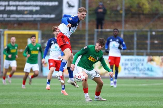 25 Jeremy Gandert Hamburger SV U21 , 29 Finn Kiszka HSC Hannover Football I Men I Regionalliga Nord I Season 2025 2026 I 19 Matchday I Hamburger SV U21 HSC Hannover I 16 11 2025 I Stadion Hoheluft